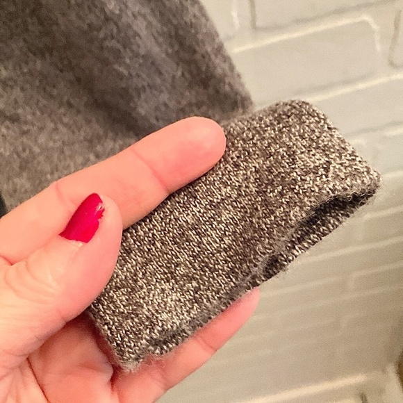 Frank & Oak Men’s Knit Sweater Wool Lighweight Soft High Neck Gray Minimalis M - Picture 6 of 12